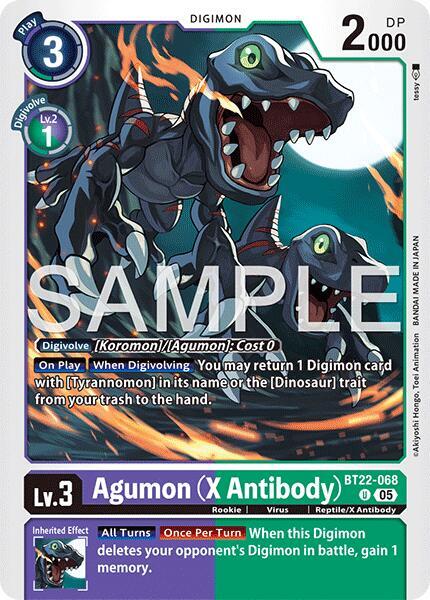 Agumon (X Antibody) - Cyber Eden - Uncommon - BT22-068 U