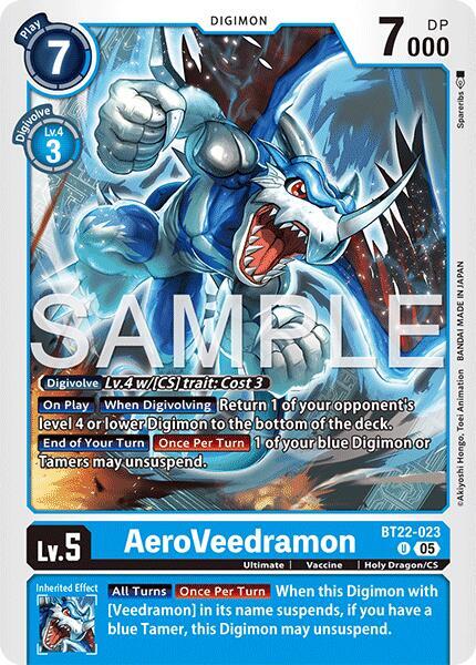 AeroVeedramon - Cyber Eden - Uncommon - BT22-023 U