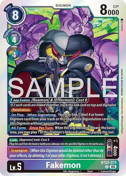 Fakemon - Cyber Eden - Rare - BT22-075 R