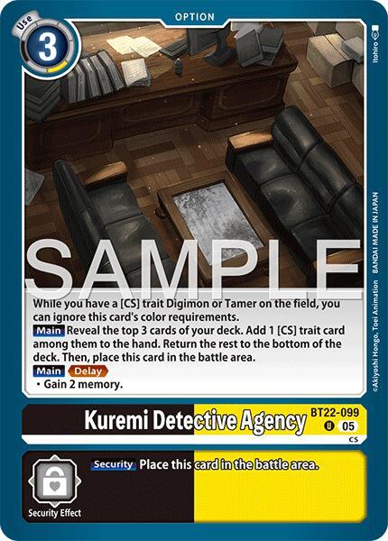 Kuremi Detective Agency - Cyber Eden - Uncommon - BT22-099 U
