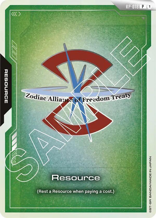 Resource (RP-018) (ZAFT) - Promotional Resource Tokens - Promo - RP-018