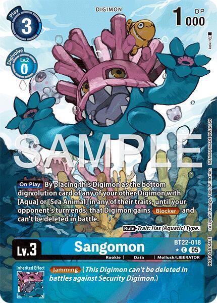Sangomon (Box Topper) - Cyber Eden - Common - BT22-018 C