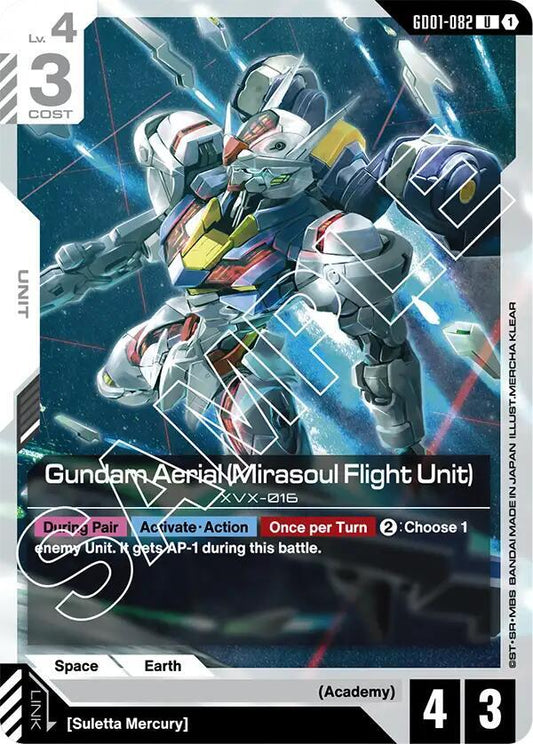 Gundam Aerial (Mirasoul Flight Unit) - Newtype Rising - Uncommon - GD01-082