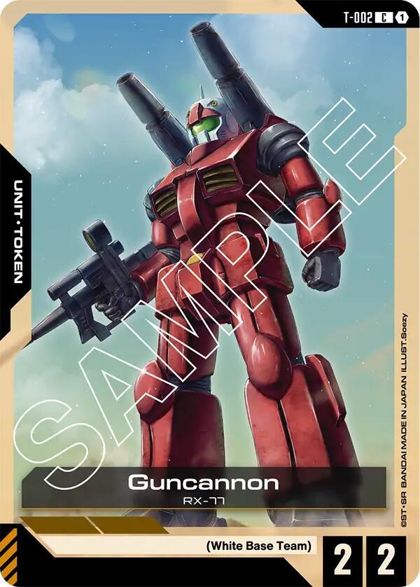 Guncannon (T-002) Token - Newtype Rising - Common - T-002