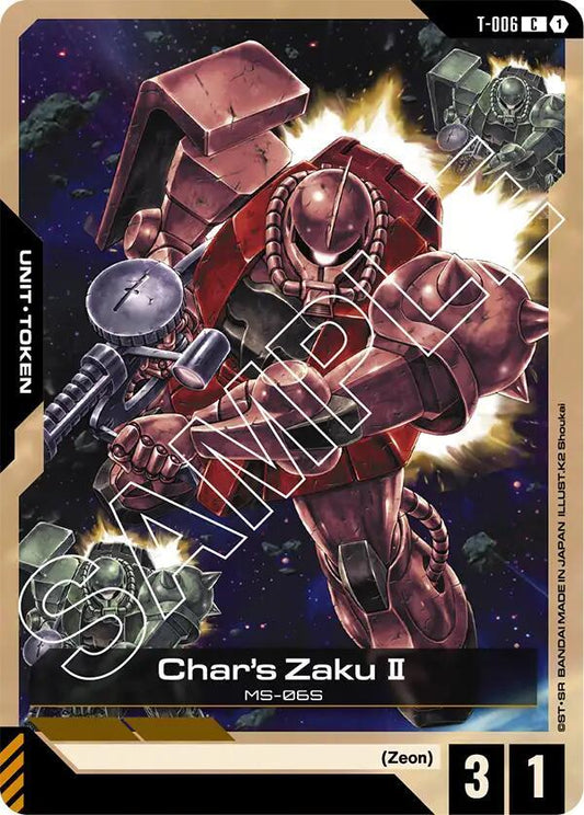 Char's Zaku II (T-006) Token - Newtype Rising - Common - T-006