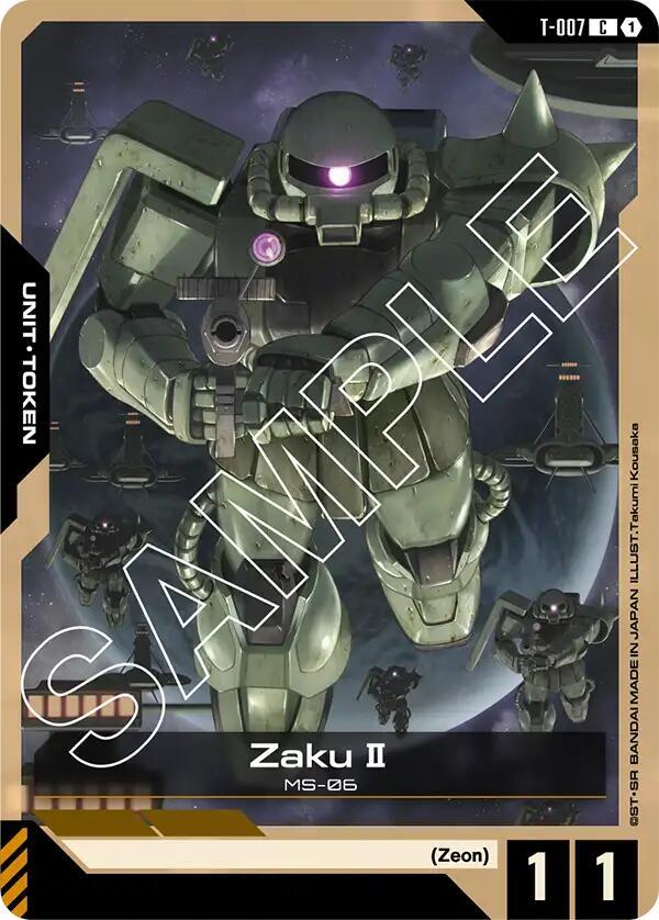 Zaku II (T-007) Token - Newtype Rising - Common - T-007