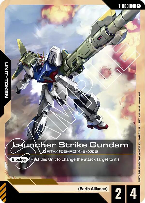Launcher Strike Gundam (T-009) Token - Newtype Rising - Common - T-009