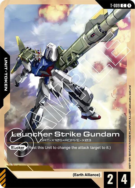 Launcher Strike Gundam (T-009) Token - Newtype Rising - Common - T-009