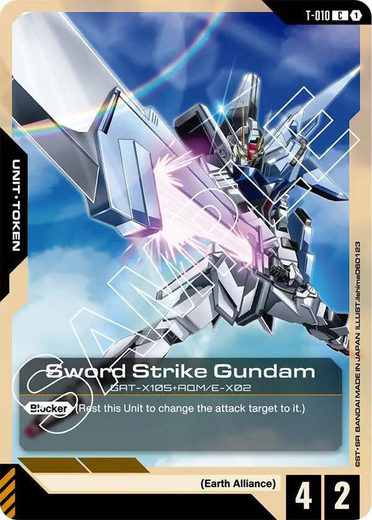 Sword Strike Gundam (T-010) Token - Newtype Rising - Common - T-010