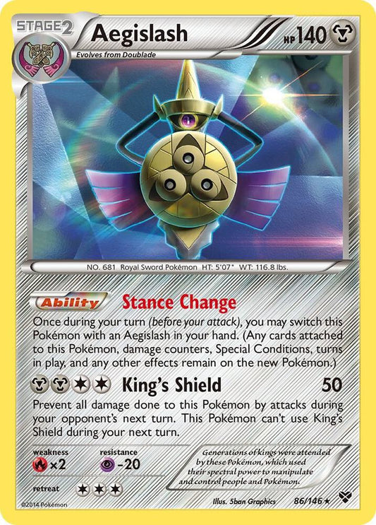 Aegislash (86) - XY Base Set - Holo Rare - 86/146