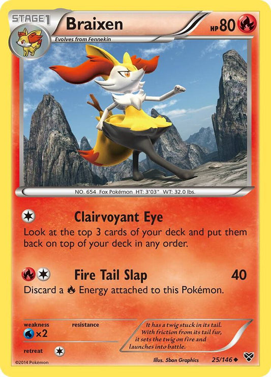 Braixen - XY Base Set - Uncommon - 25/146