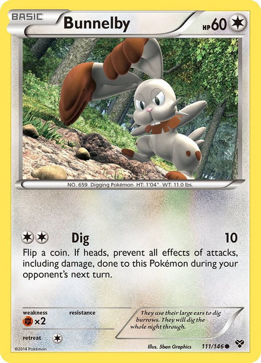 Bunnelby - XY Base Set - Common - 111/146