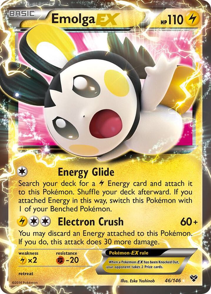 Emolga EX - XY Base Set - Ultra Rare - 46/146