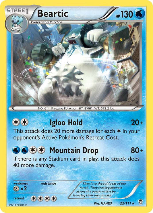Beartic - XY - Furious Fists - Rare - 22/111