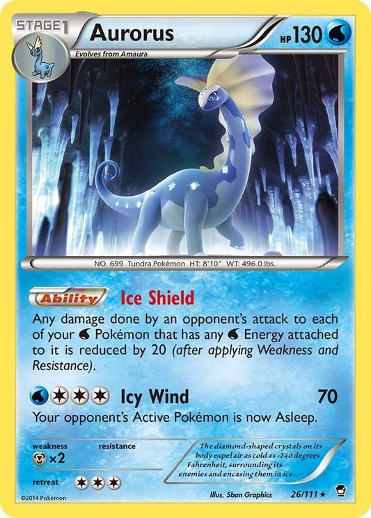 Aurorus - XY - Furious Fists - Rare - 26/111