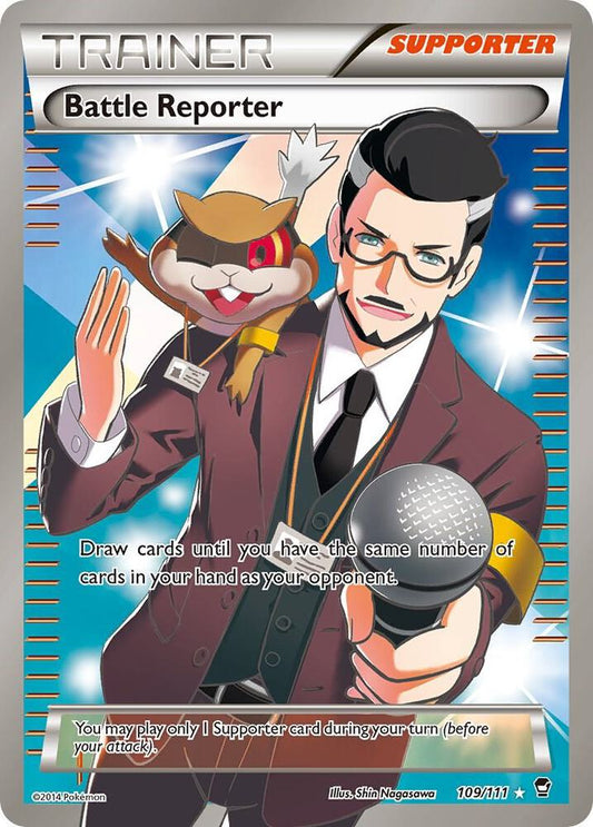 Battle Reporter (109 Full Art) - XY - Furious Fists - Ultra Rare - 109/111