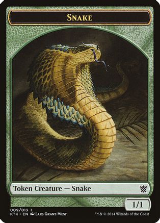 Snake Token - Khans of Tarkir - T - 9