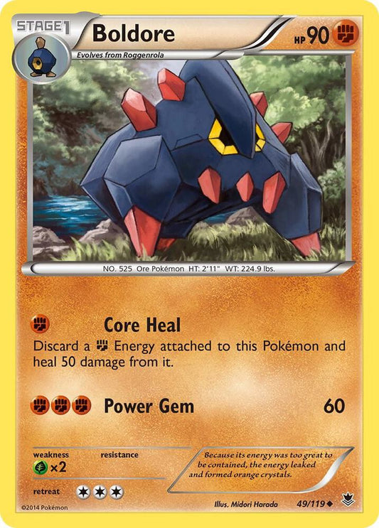 Boldore - XY - Phantom Forces - Uncommon - 49/119