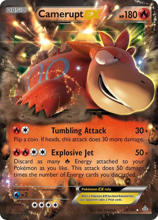 Camerupt EX - XY - Primal Clash - Ultra Rare - 29/160