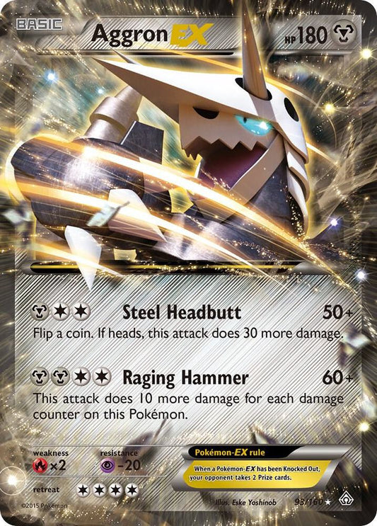 Aggron EX - XY - Primal Clash - Ultra Rare - 93/160