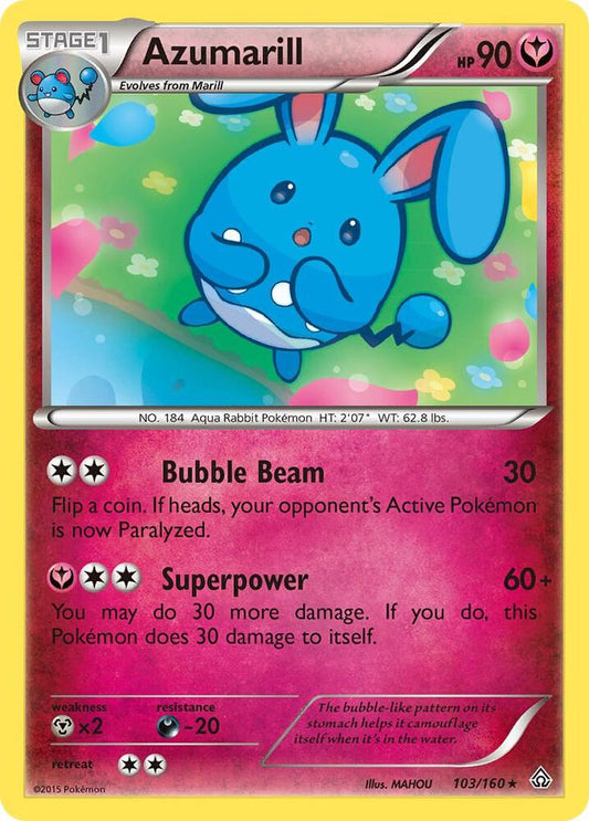 Azumarill - XY - Primal Clash - Rare - 103/160