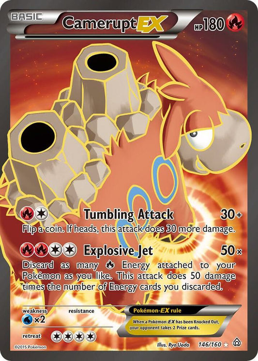 Camerupt EX (146 Full Art) - XY - Primal Clash - Ultra Rare - 146/160