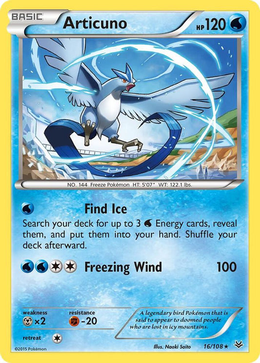 Articuno (16) - XY - Roaring Skies - Rare - 16/108