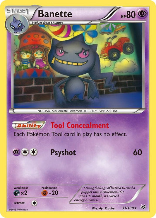 Banette (31) - XY - Roaring Skies - Rare - 31/108