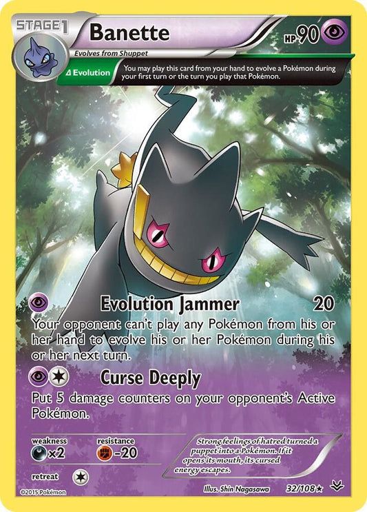 Banette (32 Delta) - XY - Roaring Skies - Rare - 32/108