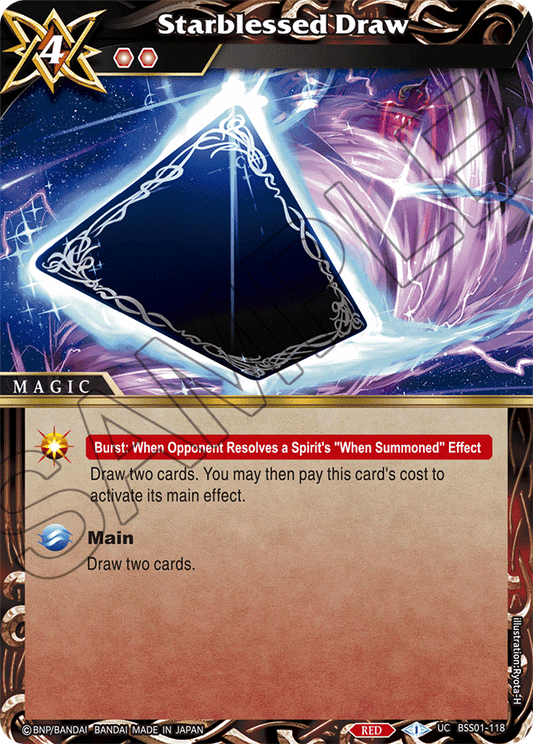 Starblessed Draw - Dawn of History - Uncommon - BSS01-118