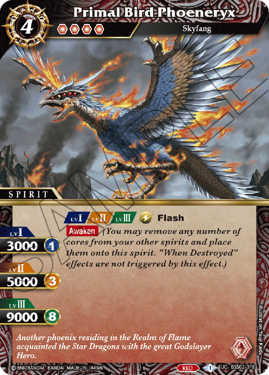 Primal Bird Phoeneryx - False Gods - Uncommon - BSS02-018