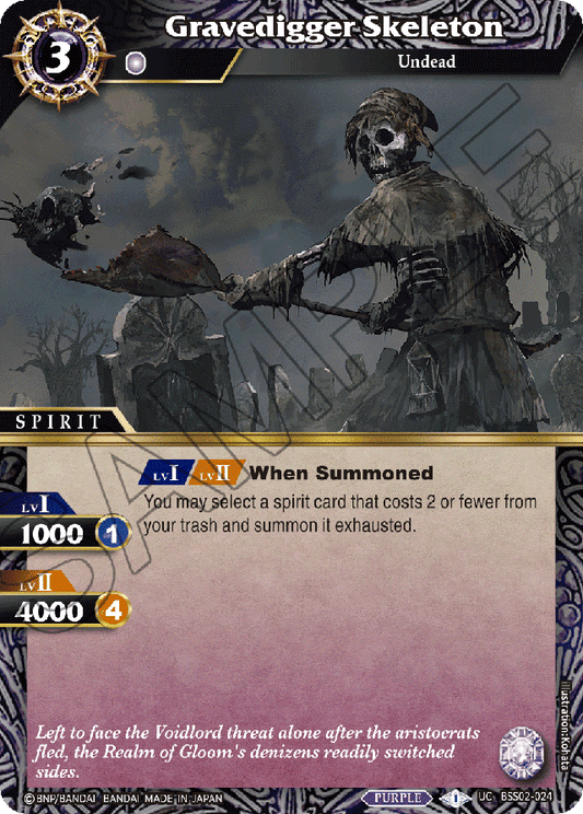 Gravedigger Skeleton - False Gods - Uncommon - BSS02-024