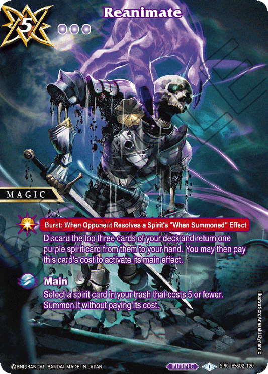 Reanimate (SPR) - False Gods - Special Rare - BSS02-120