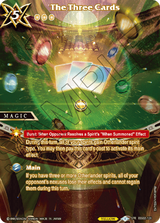 The Three Cards (SPR) - False Gods - Special Rare - BSS02-128