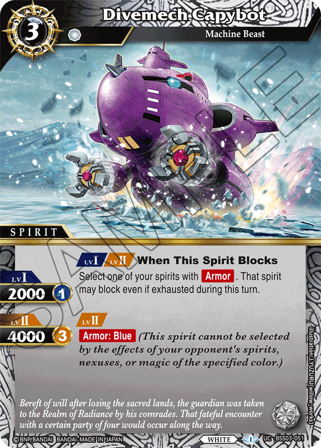 Divemech Capybot - Aquatic Invaders - Uncommon - BSS03-051