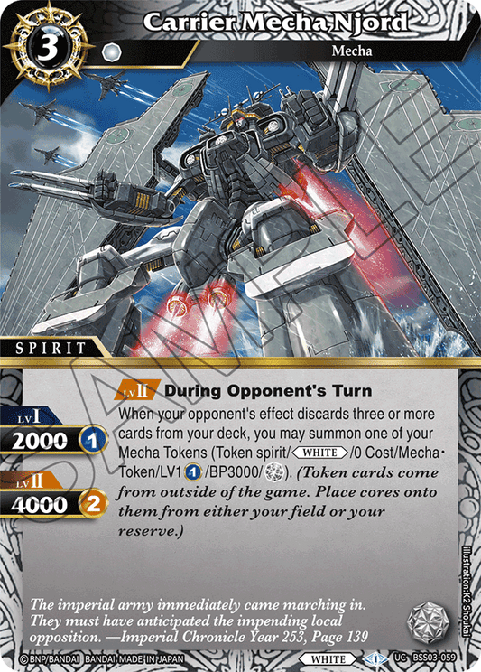 Carrier Mecha Njord - Aquatic Invaders - Uncommon - BSS03-059