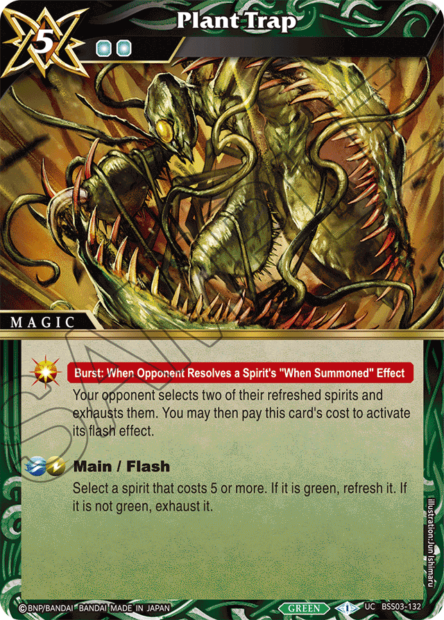 Plant Trap - Aquatic Invaders - Uncommon - BSS03-132 – MEXPLAY