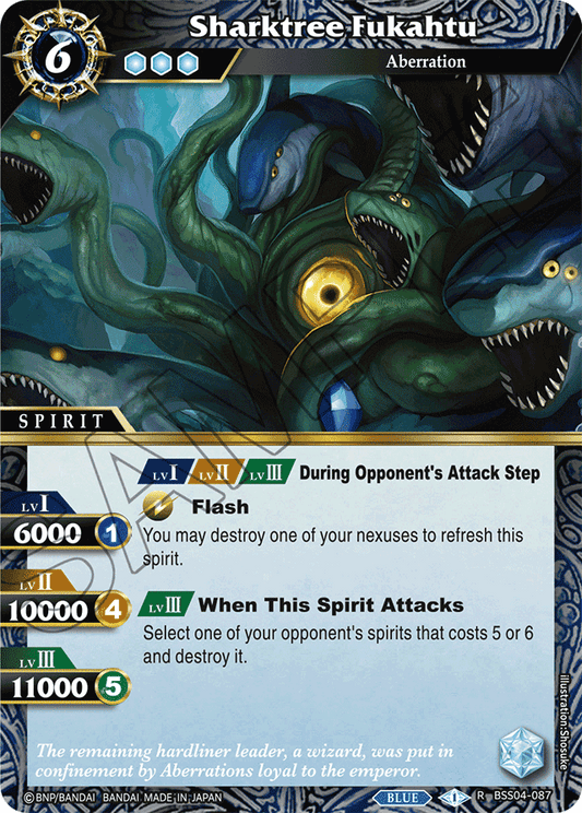 Sharktree Fukahtu - Savior of Chaos - Rare - BSS04-087