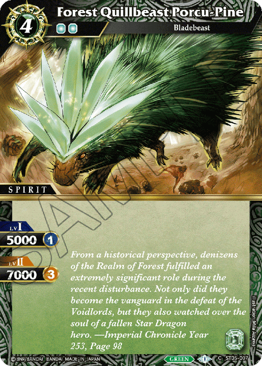 Forest Quillbeast Porcu-Pine - Starter Deck 05: Verdant Wings - Common - ST05-007