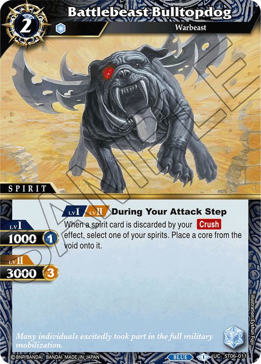 Battlebeast Bulltopdog - Starter Deck 06: Bodies of Steel - Uncommon - ST06-011