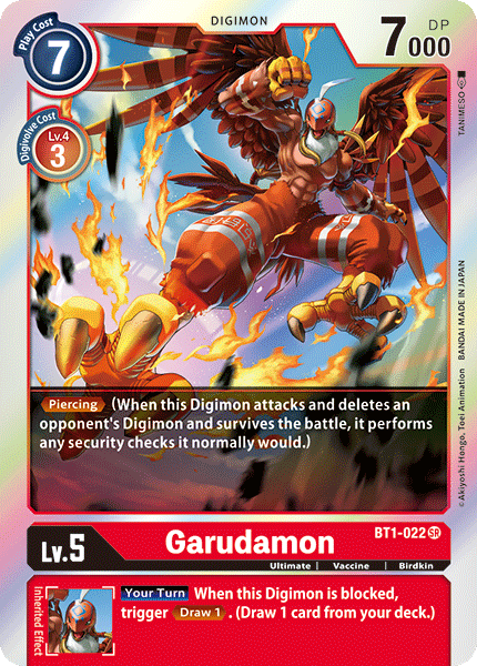 Garudamon - BT1-022 - Release Special Booster - Super Rare - BT1-022 SR