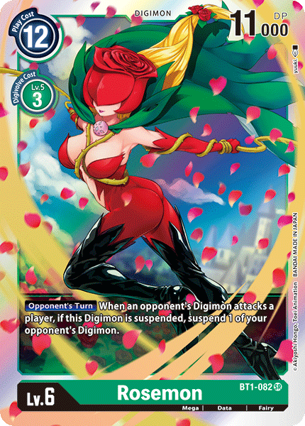Rosemon - Release Special Booster - Super Rare - BT1-082 SR