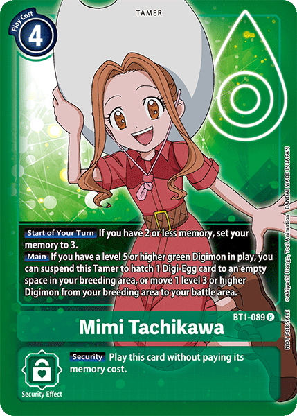Mimi Tachikawa (Box Topper) - Release Special Booster - Rare - BT1-089 R