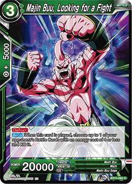 Majin Buu, Looking for a Fight - Vermilion Bloodline - Common - BT11-082