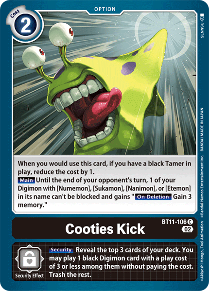Cooties Kick - Dimensional Phase - Common - BT11-106 C