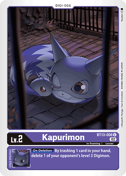 Kapurimon - Versus Royal Knight Booster - Uncommon - BT13-006 U