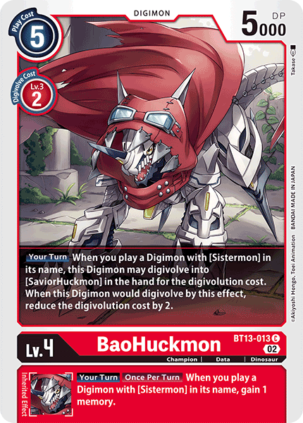 BaoHuckmon - Versus Royal Knight Booster - Common - BT13-013 C