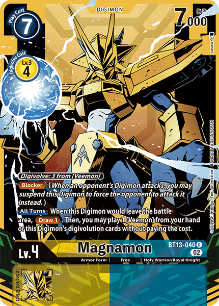 Magnamon (Alternate Art) - Versus Royal Knight Booster - Rare - BT13-040 R