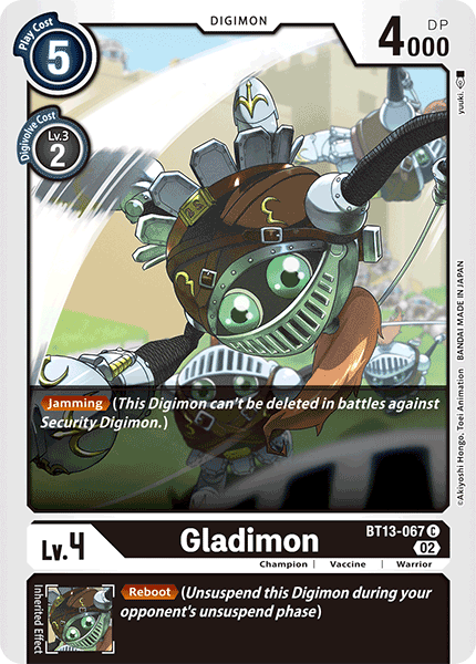 Gladimon - Versus Royal Knight Booster - Common - BT13-067 C