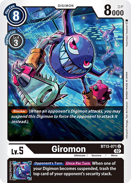 Giromon - Versus Royal Knight Booster - Uncommon - BT13-071 U